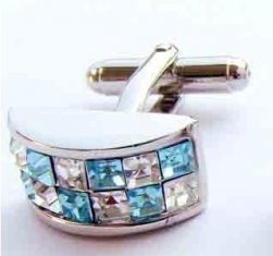 Cheap Sterling silver die casting epoxy coating Custom Cufflinks for sale