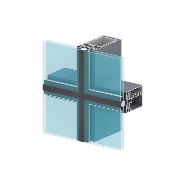 Custom Made Aluminium Glass Curtain Wall U Shape Aluminium Alloy Extrusions