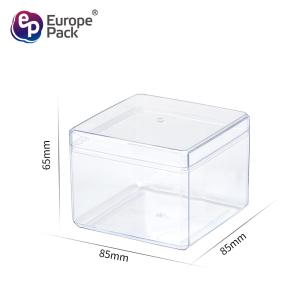 PS disposable clear plastic rectangular food container / candy box / container