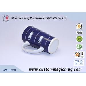 Eco-friendly Large V Shaped Mug , 12oz Ceramic Porcelain Coffee Mugs