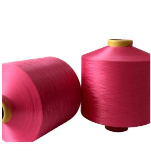 Dope Dyed Color 150D/48F DTY Polyester Yarn Customized Color