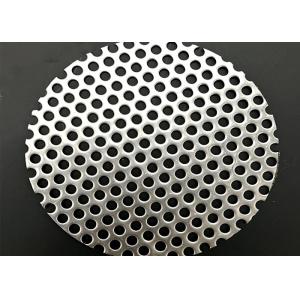 Round Hole Staggered 60 Degree Metal Perforated Sheet SS 316L