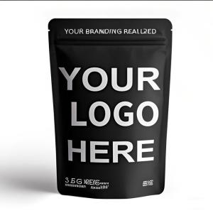 China Custom Printing Matte Stand Up Ziplock Mylar Bags Resealable Smell Proof Food Packaging Pouches on sale