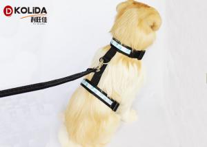 Cheap Nylon Safety Glow LED Dog Harness Glow In The Dark Dog Harness Leash for sale