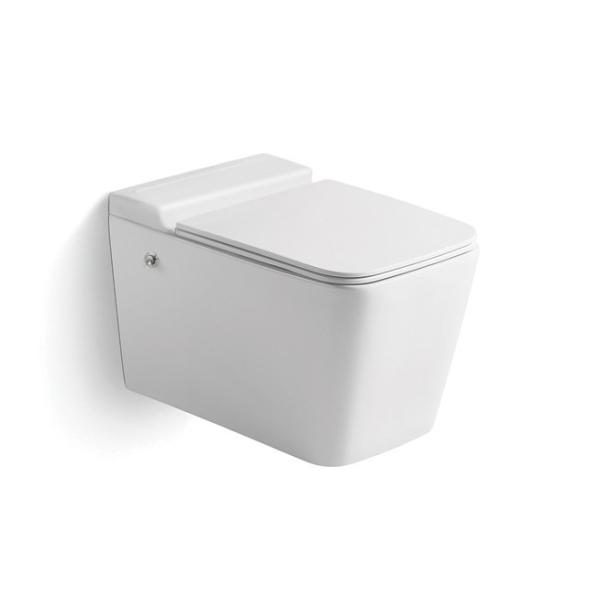 Quality Modern Wall Mounted Tankless Toilet Square Shaped Water Saving wholesale