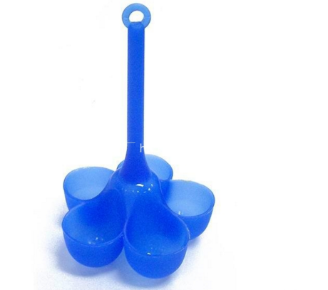 Heat Quickly Silicone Poached Egg Holders 3 Egg Poached Dipper Boiler Assorted Colors