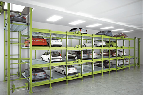 Quality Automatic Motor Chain Horizontal Automated Parking System With Safety Sensors wholesale