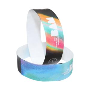 Lightweight Wristband Paper Bracelets For Events Personalised Adjustable