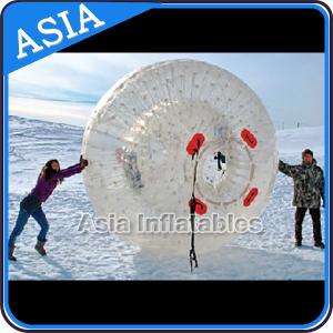 Clear Inflatable Human Hamster Ball , Zorb Ball Used On Snow