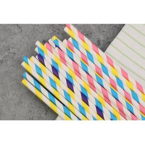 Hot sale biodegradable bar thick paper straw,biodegradable drinking bamboo