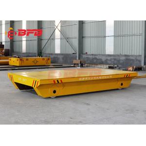 China Flatbed Electric Powered Cart , 1 - 300T Load Capacity Motorized Transfer Trolley on sale