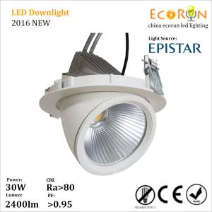Cheap good quality cob 15w 25w 30w recessed gimbal led downlight 100-240v natural white for sale