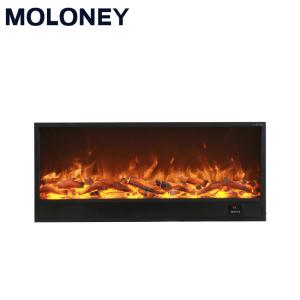 70inch Tempered Glass Flush Mount Electric Fireplace Indoor Simulation
