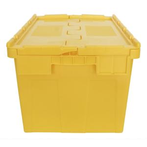 Acceptable OEM ODM Heavy Duty PP Logistics Storage Turnover Crate with Hinged