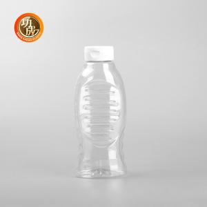 Hot Stamping Surface Handling Condiment Bottle With Cap Easy To Squeeze