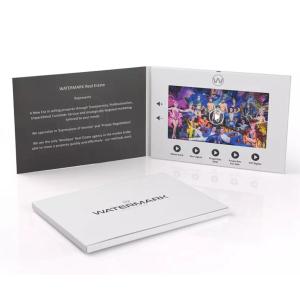 LCD screen 2GB 2000mah battery 10.1 tv invitation card video booklet