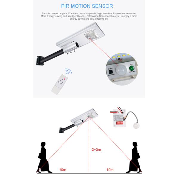 Super Brightness Outdoor LED Integrated 40W All In One Solar Street Light