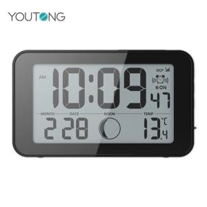 Customized Thin Digital Clock Moon Phase Desktop Digital Calendar Day Clock
