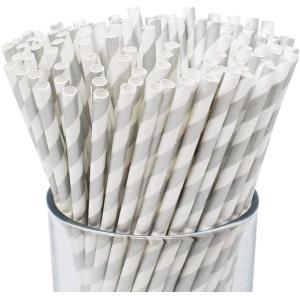 Drinking Eco Friendly Paper Straw Biodegradable Disposable Party Tableware