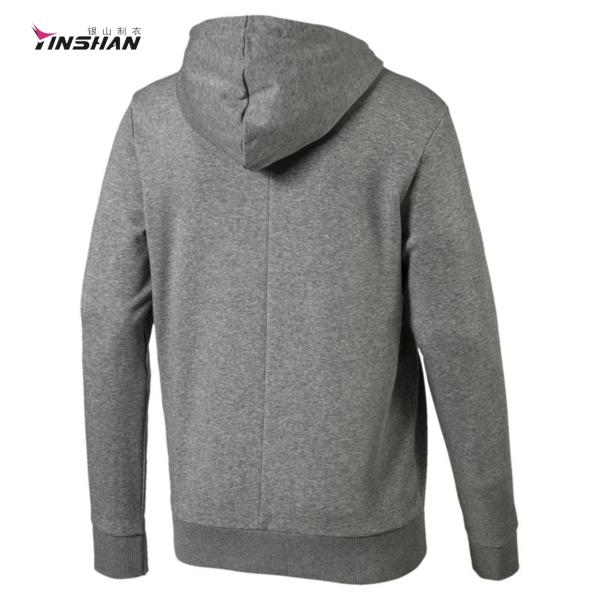 Custom Logo Grey Wicking Breathable Sports Formula One Racing Zip Hoodie for Men