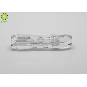 Luxury Transparent Plastic Empty Lipgloss Tube , Round Shape Lipgloss Case
