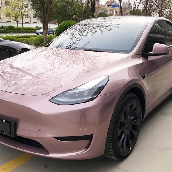 Gloss 8 Mil Blush Pink Color Paint Protection Film with Superior Self Healing Technology