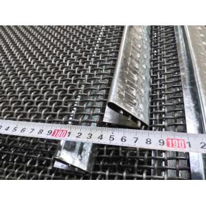 Mine Sieving Sand Vibrating Screen Crimp Wire Mesh 0.8 - 8 Mm Aperture