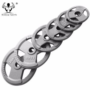 1 Set Fitness Equipment Barbells With Spring Collars Hammertone Finish