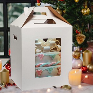 Quality Customizable Cake Packaging Boxes CMYK / Pantone Printing Services Custom Needs wholesale