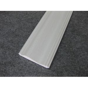 Embossed Foam PVC Skirting Board / Chair Rail 15mm Thickness Moisture Proof