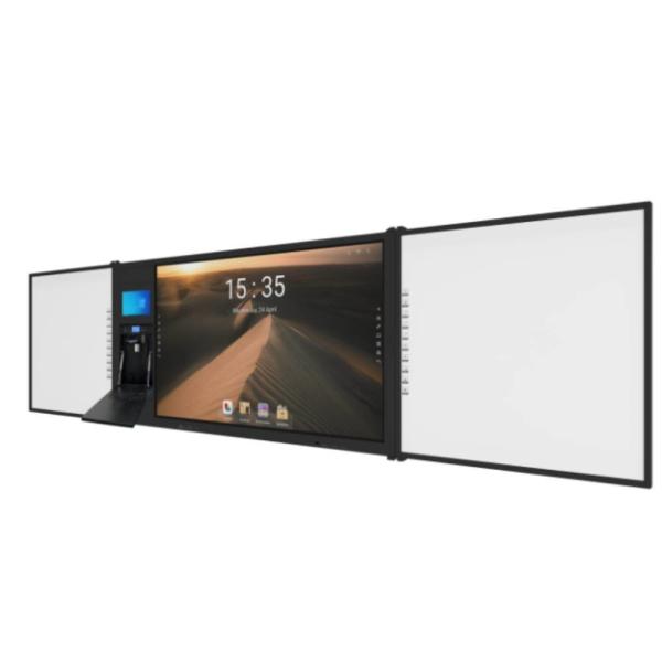 Quality 75"android Multi Finger Pen Touch 4K UHD LED Smart Blackboard Google PC Camera Mic Scanner Built In With Movable Stand wholesale