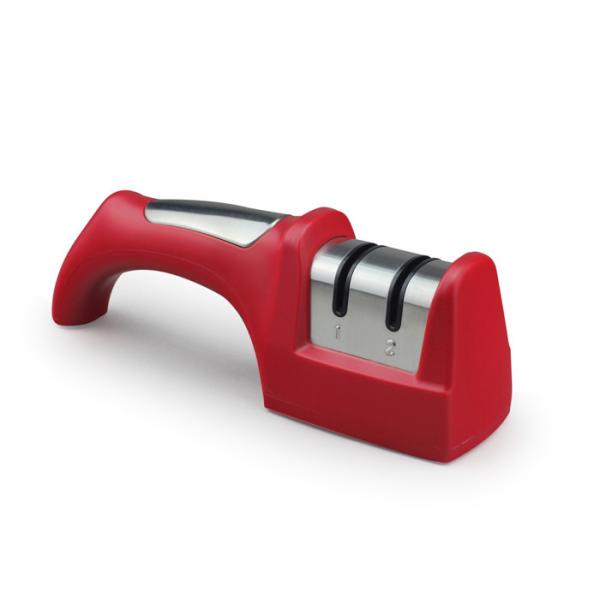 Quality Red Home Ceramic Knife Sharpener With Comfortable Handle 205 * 65 * 52mm Size wholesale
