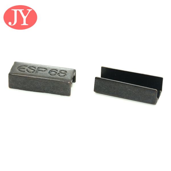 Silver shoelace tips , jiayang metal shoelace tips brass material