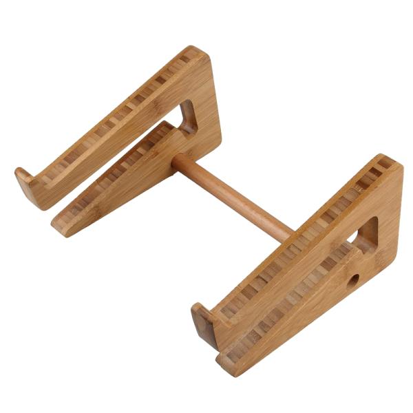 Modern Design Portable Bamboo Laptop Desk Stand for Bedroom Comfort and Convenienc