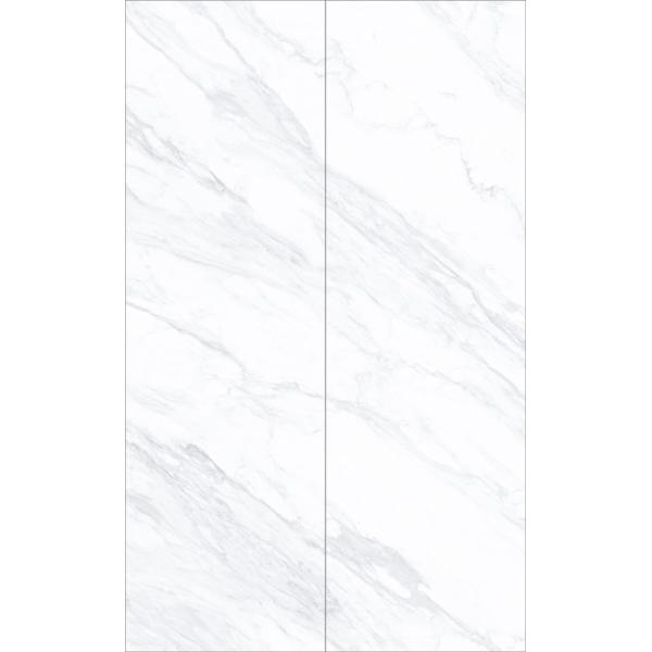 Custom White Glazed Calacatta 32"*104" Indoor Porcelain Tiles