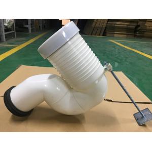 Row To Row Toilet Pipe Connector Fitting , Space Saving Bent Pan Connector