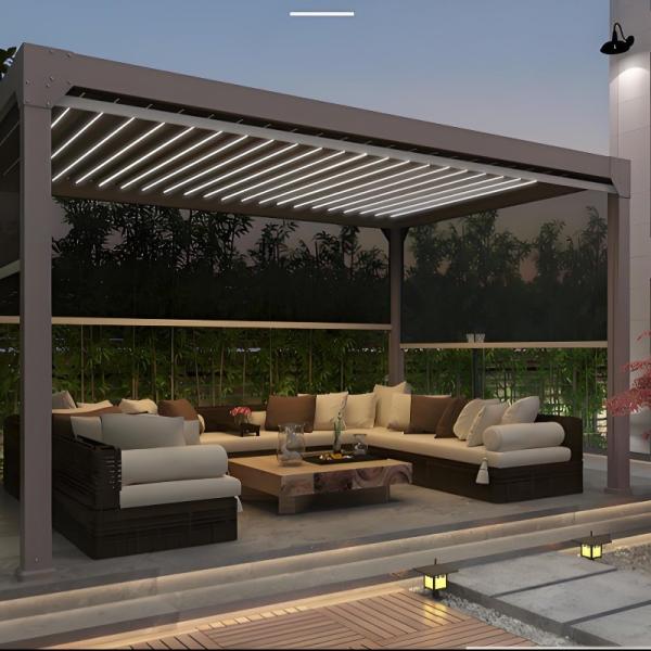 Quality Longevity Guaranteed By Robust Construction Outdoor Aluminum Pergola With Removable Canopy wholesale