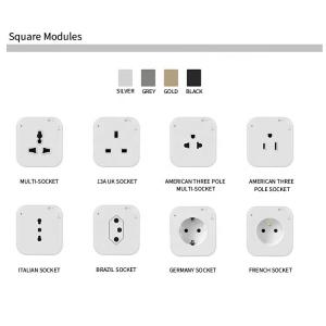 General-Purpose 3 Phase 4 Wire Table Rail Electrical Power Track Socket with