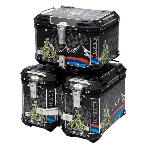 Quality Quick Release Locking System DAYANG 2021 Aluminum Alloy Motorcycle Trunk with 36L Capacity wholesale