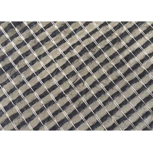 0.5mm SS316 Safety Glass With Wire Mesh 50m Flexible Mesh Fabric