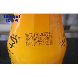 Beverage Bottles Expiry Date Inkjet Printer , High Quality Inkjet Coding