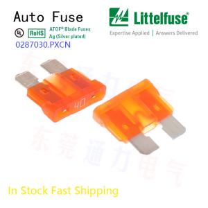 Yellow Auto Blade Fuse Littelfuse 25A 32V Dc Mfr. Part No 02870025.PXCN