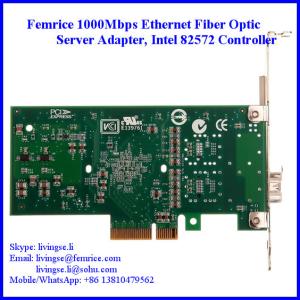 1 Gbs 1 Port Server Network NIC Cards, Intel 82572 Chipset, SFP Slot*1, PCI
