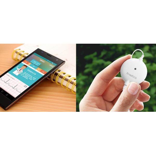 Quality 24 hours monitoring mini bluetooth ECG machine snapecg with phone control wholesale