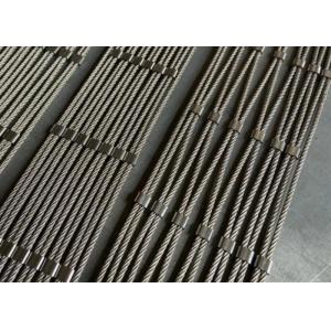 40mm*40mm SS Rope Mesh Balustrade Wire Mesh With Ferruled Connection