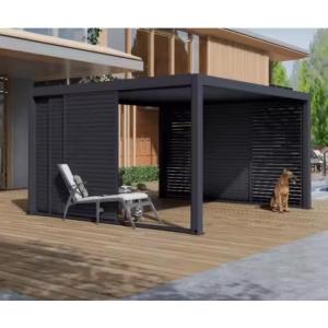 China Easy To Install 3x3 Aluminium Waterproof System Pergola Persienne Kit Pergola Aluminium For European on sale