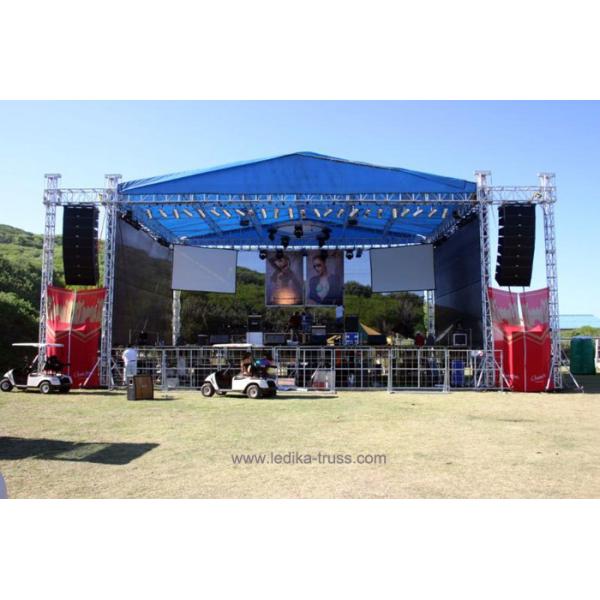 Quality Customized 0.5m Length Flat Stage Roof Truss For Events Lighting wholesale