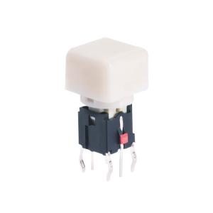 Cheap Mini SPST Illuminated Push Button Switch IP40 With Cube Cap for sale