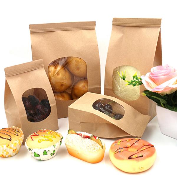 Quality Biodegradable Food Packaging Paper Bags With Gravnre Printing wholesale