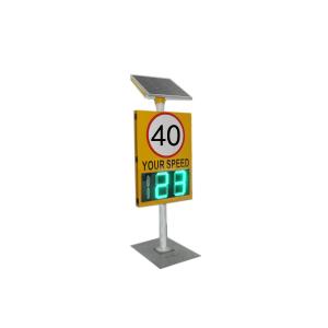 Road Warning LED Solar Radar Speed Sign with 600*1000 Detection Range and